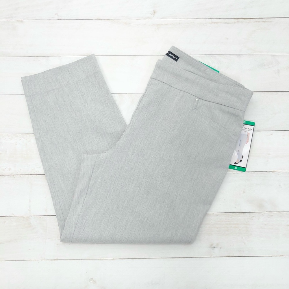 Hilary Radley Wm's Pull-On Pant • 26" Inseam • Tummy Control • Sz XL • Gray •NWT - Picture 3 of 12